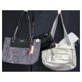 BUENO GRAY PURSE WITH WALLET IN GOOD CONDITION,