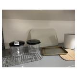 CUTTING BOARD, CUISINART STRING PULL CHOPPER,