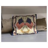 PIER ONE 1 PILLOWS, LIBERTY FLAG PILLOW