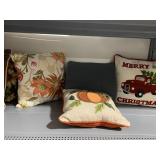 MERRY CHRISTMAS, BACK PILLOW, PUMPKIN PILLOW