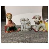 VINTAGE PLANTERS MARKED OPCP & STAMPED ON BASE OF