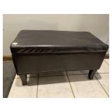 OTTOMAN/ STORAGE CHEST 17.5" H X 31.5" W X 15.5"