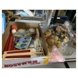 CANDLES, FAUX FLOWERS, ETC.