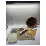 PILSNER GLASSES, NEW CLOTHESLINE, SHOWER CURTAIN