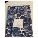 VALANCE SET BLUE AND WHITE