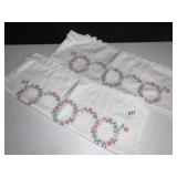 EMBROIDERED VINTAGE PILLOWCASES (2)