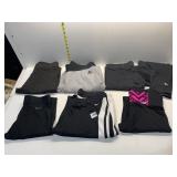 MEDIUM NIKE TRACK PANTS, PINK LEGGINGS SZ L, PINK