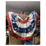 AMERICAN FLAG BUNTINGS, 3 TOTAL, VALLEY FORGE,