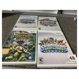 WII GAMES SKYLANDERS & TEENAGE MUTANT NINJA