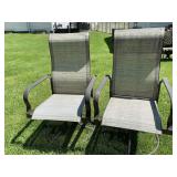 TWO SWIVEL BASE ARMCHAIRS MARTHA LIVING