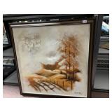 OIL ON CANVAS BY KEARNS 33.5" X 33.5"