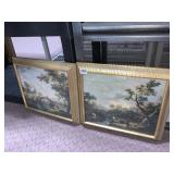 FRAMED PRINT 13 X 16 VICTORIAN SCENE