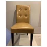 TAN BONDED LEATHER CHAIR, NO DEFECTS