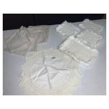 VINTAGE TRIVETS, NAPKINS, ETC.