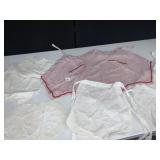 VINTAGE APRONS AND DOILIES