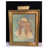 PORTRAIT ON CANVAS 1978 GREAT FRAME WITH LIGHT