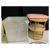 LAZY SUZAN, PLASTIC WASTE CAN, FOOD STORAGE