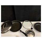 FRY PANS AND EXTRA LID