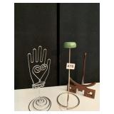 HAT STAND AND GLOVE HOLDER
