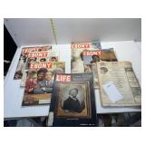 LIFE MAGAZINE 1968, 6 ISSUES OF EBONY MAGAZINE
