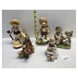 FIGURINES INCLUDING EMMIT KELLY, SOME CHIPS