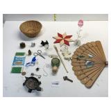 IRON SCOTTIE DOG, METAL FLOWER FROG, NIAGARA