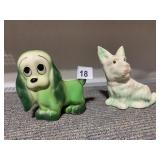 DOG PLANTERS UNMARKED 5" H