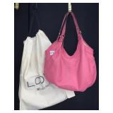 GORGEOUS PINK LODIS BAG WITH DUST BAG, LIKE NEW