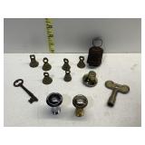 MINI BELLS, PEEP HOLES, SKELETON KEY, CLOCK KEY