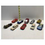 TOY CARS INCLUDING 1970 MATTEL SIZZLER, DISNEY,