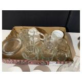 GLASSES, CASSEROLE DISHES, ETC.