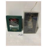 WATERFORD HEART ORNAMENT, SPUN GLASS TREE