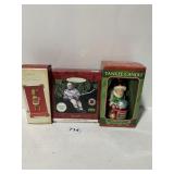 HALLMARK GRINCH, GRETZKY, YANKEE CANDLE SNOWFLAKE