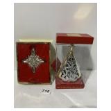 LENOX TREE ORNAMENT, GORHAM STAR ORNAMENT
