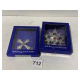 REED & BARTON 0RNAMENTS. STAR & CROSS