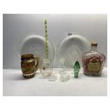 ATLANTA MUG, CROWN ROYAL BOTTLE, OPEN SALTS,