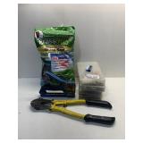 GRASS SEED, BOLT CUTTERS, HARDWARE