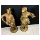 STATUE MAN & LADY 27" H