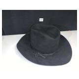 RESISTOL STAGECOACH BLACK HAT, MADE IN TE SIZE 7