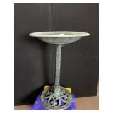 PLASTIC BIRD BATH - PC. ON BASE MISSING BUT GOOD