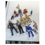 FIGURES INCLUDING BATMAN JOKER, WRESTLERS, FISHER