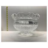 WATERFORD CENTERPIECE BOWL WITH CHIP, CHIP IS
