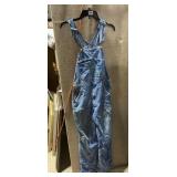 30X32 VINTAGE KEY DENIM OVERALLS MADE IN THE USA,