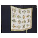 GUCCI 34" X 34" 100% SILK SCARF W/ FLOWERS