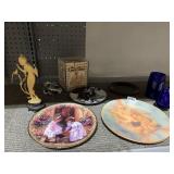 COLLECTOR PLATES, ORIENTAL FIGURINE PLASTIC,