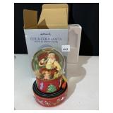 HALLMARK COCA-COLA SANTA MUSICAL SNOW GLOBE