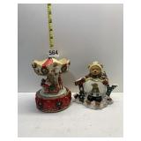 CHRISTMAS BEAR JOY SNOW GLOBE AND MUSICAL