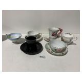 CUPS & SAUCERS ROYAL ALBERT DARICE, MIKASA, ETC.