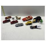 VINTAGE TOY CARS INCLUDING LESNEY AND HOT WHEELS