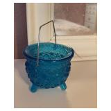 MINI CALDRON BLUE GLASS